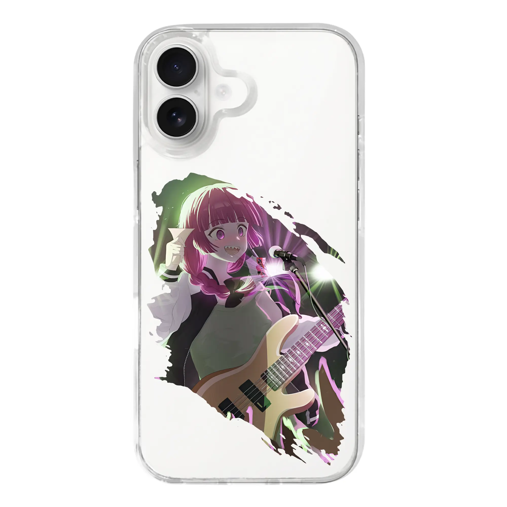 ぼっちざろっく！ グッズ,廣井きくり - iPhone 17シリーズ 透明スマホケース – 薄型・耐衝撃・精密フィット保護カバー